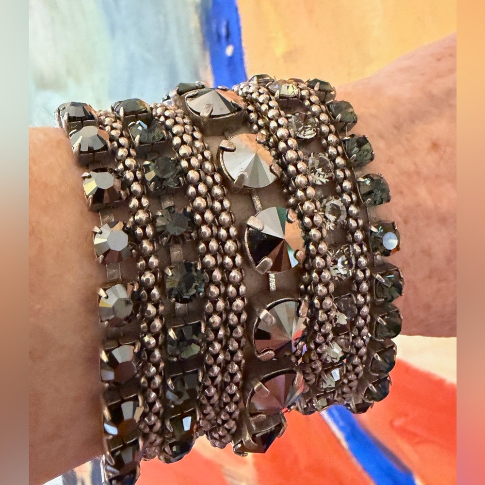 Nikolas Frangos Crystal Cuff Swarovski Crystal Bracelet